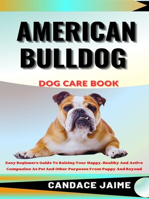cover image of AMERICAN BULLDOG  DOG CARE BOOK